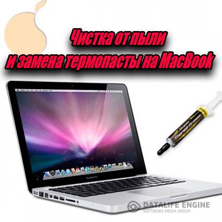 Чистка от пыли и замена термопасты на MacBook  (2015) WebRip